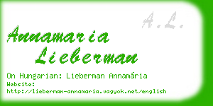 annamaria lieberman business card